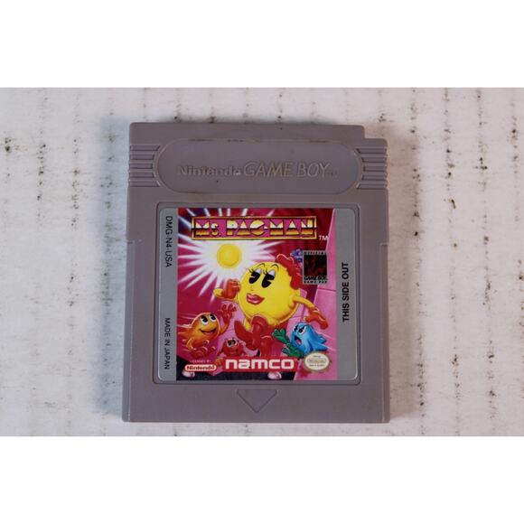 Ms. Pac-Man (Nintendo Game Boy, 1993) Authentic, game cart only, tested/works - Picture 1 of 8